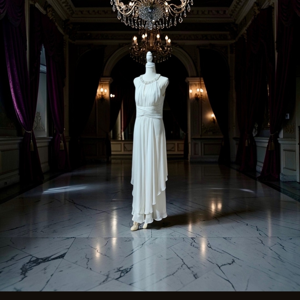 Chic Ivory Wedding Dress